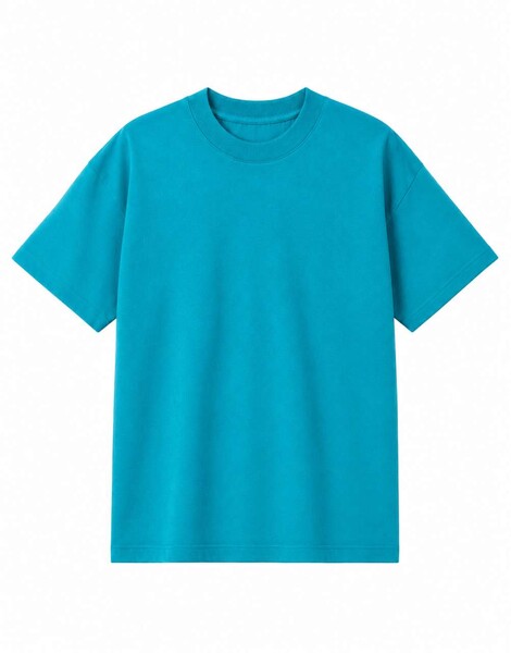 Mens Boxy Tee - Turquoise / L
