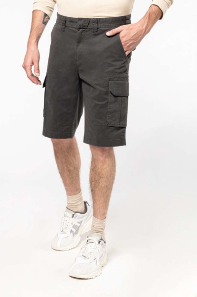 Men's Multipocket Bermuda Shorts - Olive Camouflage / 42
