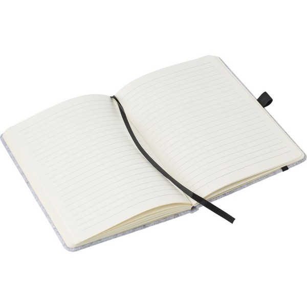 Felt RPET notebook A5 - grey
