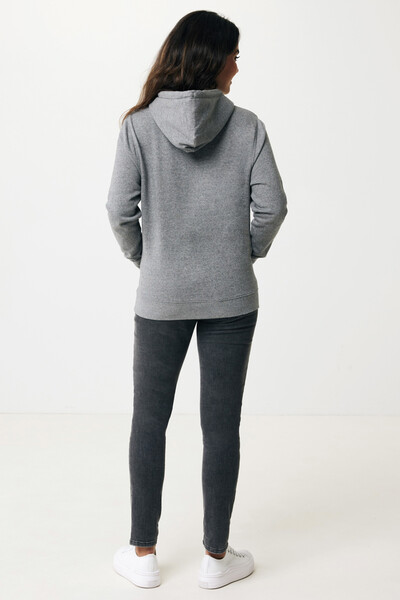 Lehká mikina s kapucí Iqoniq Rila z recykl. bavlny - Light Heather Anthracite / XXS
