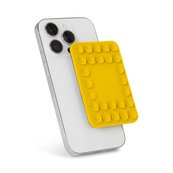 Selfie suction magnetic phone case - Sunny Yellow