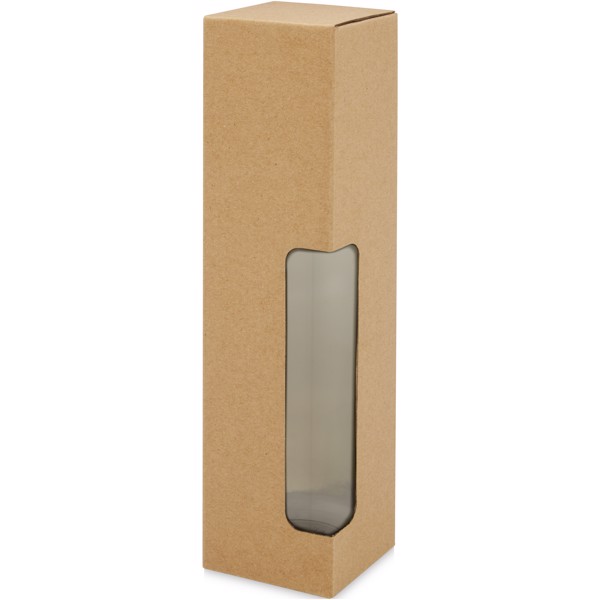 Ziggs 650 ml Sportflasche aus recyceltem Kunststoff - charcoal transparent
