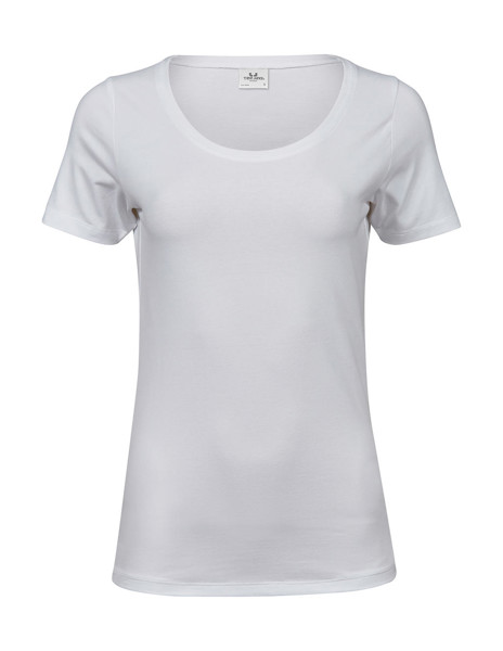 Ladies Stretch Tee - White / L