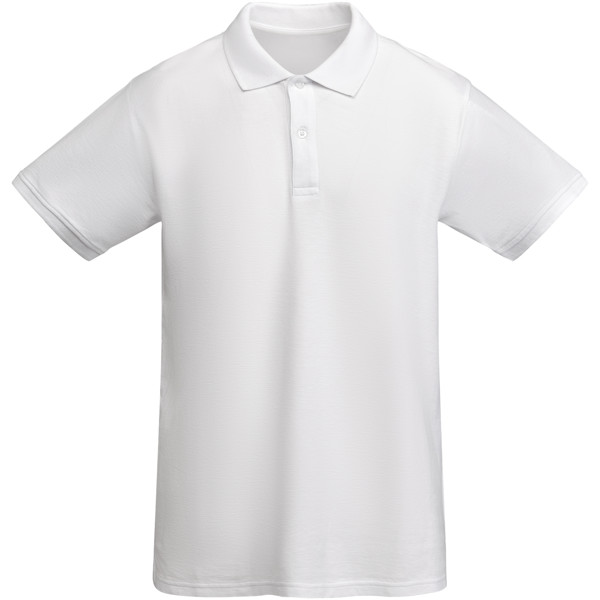 Polo Prince à manches courtes pour homme - Blanc / XL