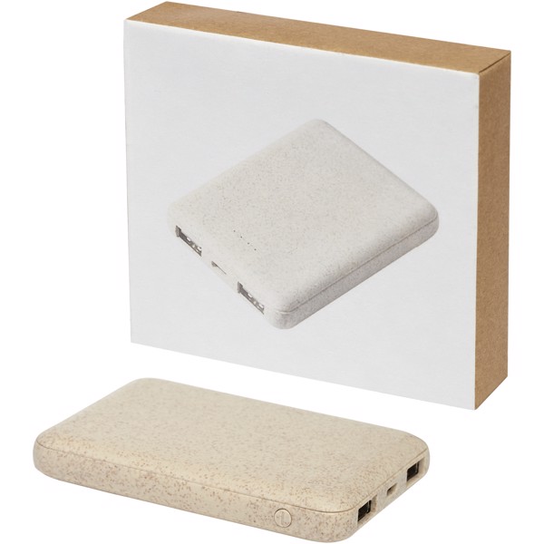 Asama 5000 mAh Powerbank aus Weizenstroh