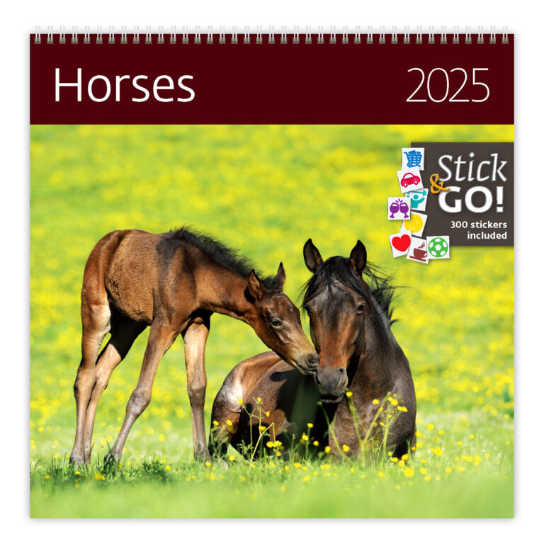 Planning wall planning calendar Horses 2025