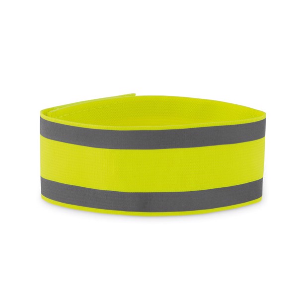 Brassard de sport en lycra Visible Me - Jaune Fluo