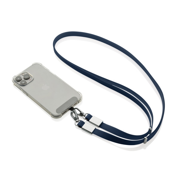 Lanière en PET recyclé RCS Nivo - Bleu Marine