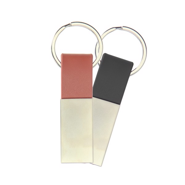 Key Fob "Cardiff" Rectangular - Black