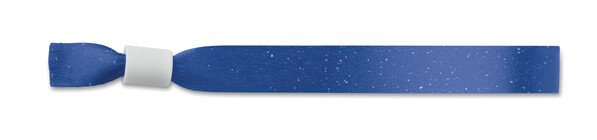Recycled polyester (rPET) sublimation wristbands - White / Plastic non removable closure