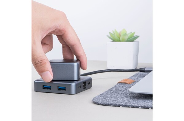 Xoopar Cubbi Hub - Gris foncé