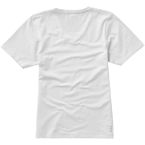 Kawartha short sleeve women's organic v-neck t-shirt - White / M