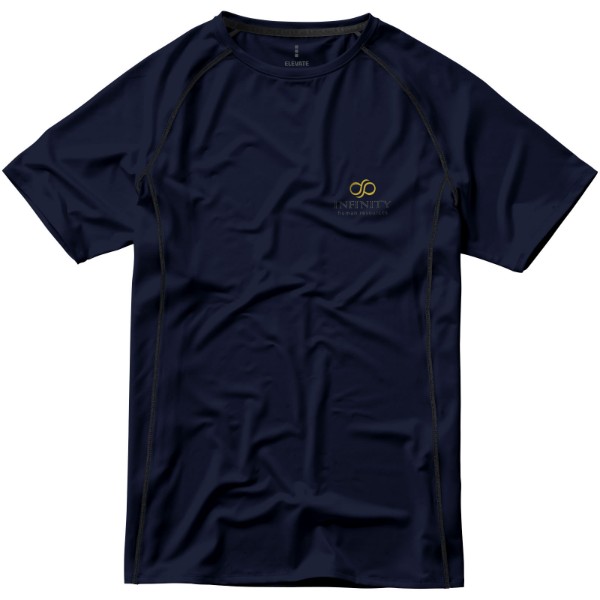 Męski T-shirt Kingston z krótkim rękawem z dzianiny Cool Fit odprowadzającej wilgoć - Granatowy / XS