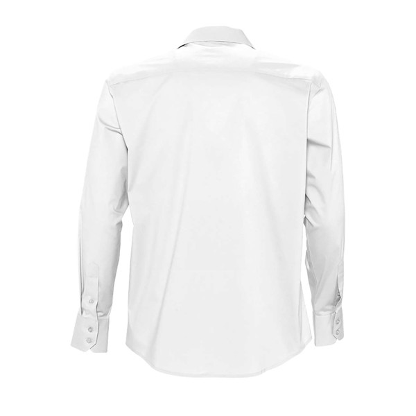 Sol's Brighton - Long Sleeve Stretch Men's Shirt - White / M