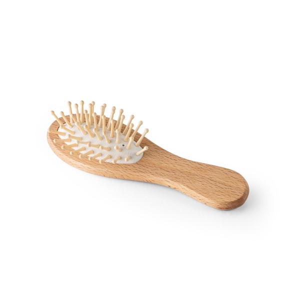 PS - DERN. Wooden hairbrush with round bamboo bristles