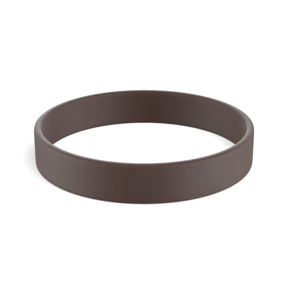 Silikonové náramky na míru (12mm width) - Espresso hnědá / 18x1.2x0.2cm