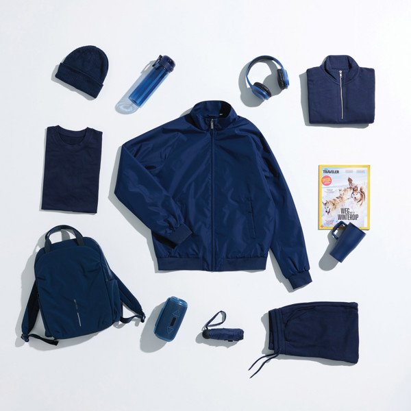Veste urbaine en polyester recyclé IQONIQ Odin - Bleu Marine / M