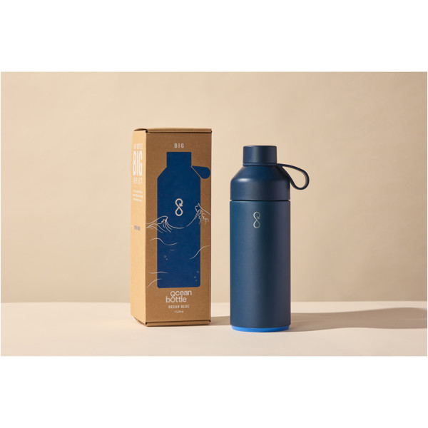 Garrafa isolada a vácuo de 1000 ml "Big Ocean Bottle" - Azul oceano