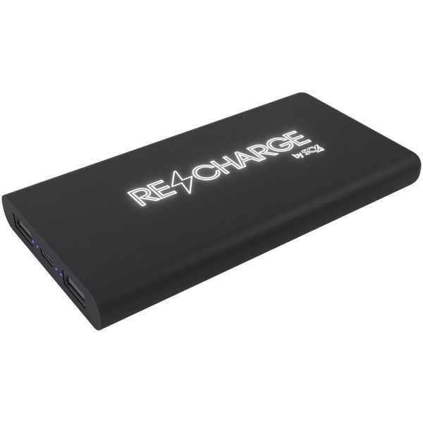 Powerbank sem fios de 10,000 mAh luminosa em borracha "SCX.design P40"