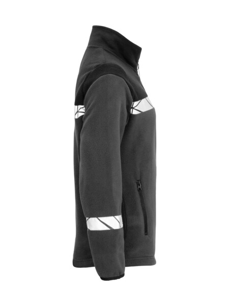7301 FULL ZIP FLEECE LADY PGL Grey/Black S