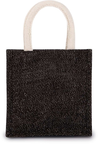 Torba od jutenog platna - mala - Black / Silver