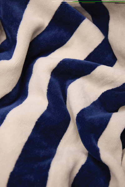 VINGA Serviette de plage GRS Lagoa - Bleu Marine / Blanc