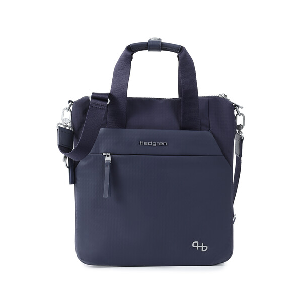 ROKU | Geantă tote verticală Exp 13" + RFID - Hedgren - Peacot Blue