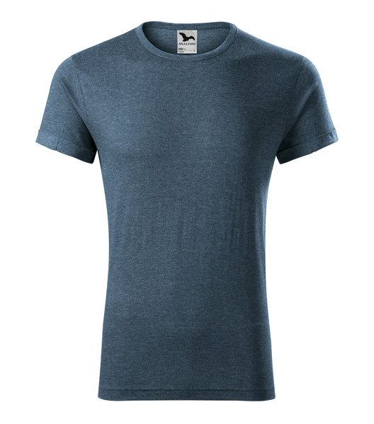 Tričko Pánské Malfini® Fusion - Tmavý Denim Melír / S