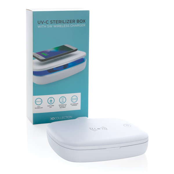 UV-C Sterilisations-Box mit 5W Wireless Charger