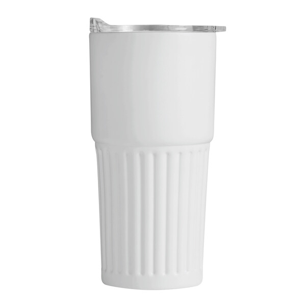 Vacuum Drink Mug Wave Line - White