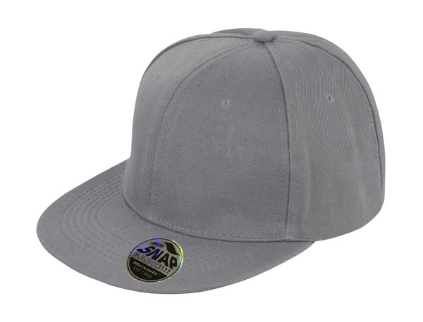 Bronx Original Flat Peak Snap Back Cap - White / ONE SIZE