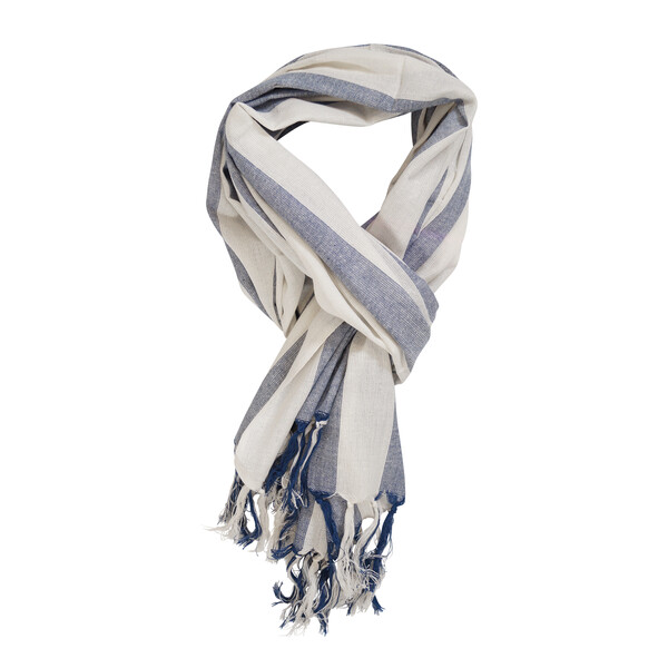 Chèche coton bio 110g NECKYBIO - bleu marine
