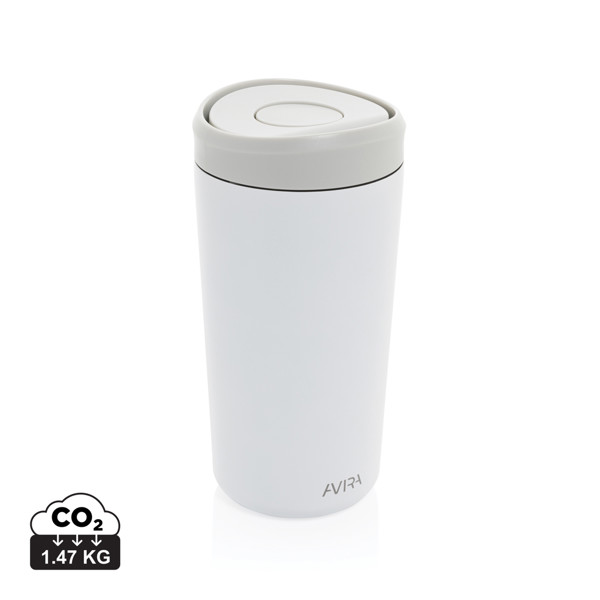 Avira Alix RCS re-steel click tumbler 400ML - White