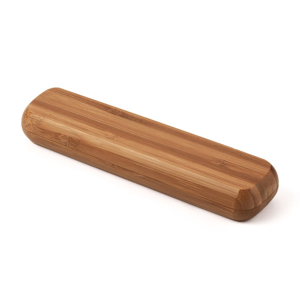 Vizela ballpen in bamboo case - Brown