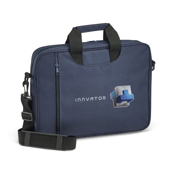 GARBI. 15'6" Laptop briefcase in 600D polyester - Blue