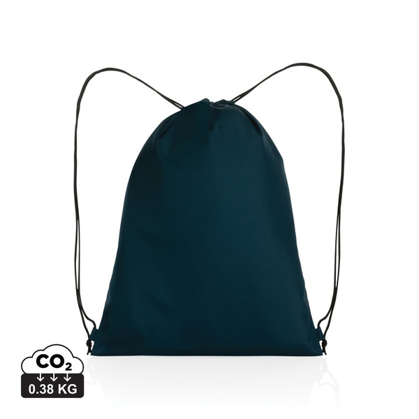 Sac cordelettes en rPET 190T Impact AWARE™ - Bleu Marine