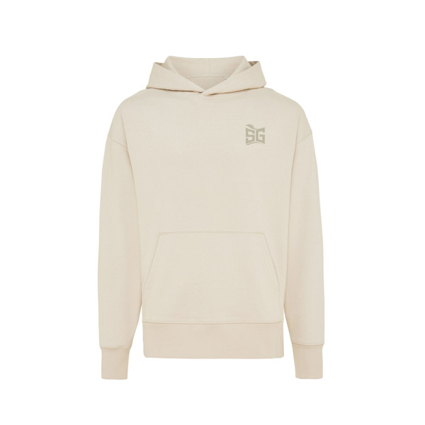 Mikina s kapucí Iqoniq Yoho relaxed fit z recykl. bavlny - Natural Raw / XXS