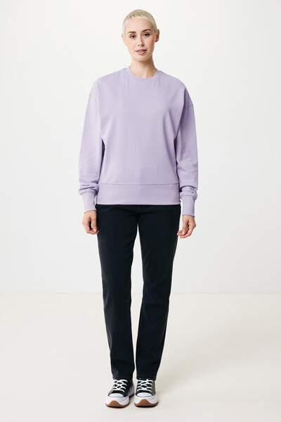 Mikina Iqoniq Kruger relaxed fit z recykl. bavlny - Lavender / XXL