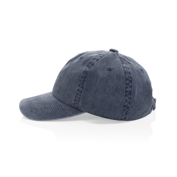 Casquette à 6 panneaux en coton sergé délavée BEAU AWARE™ - Bleu Marine