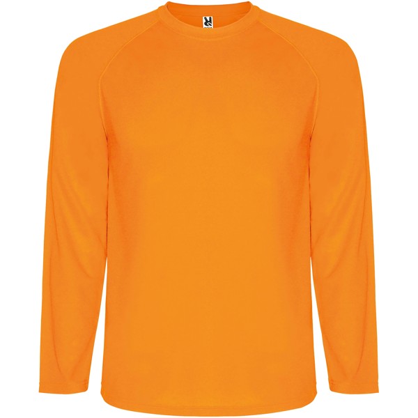 Maglietta sportiva Montecarlo a manica lunga per bambini - Arancione fluo / 8