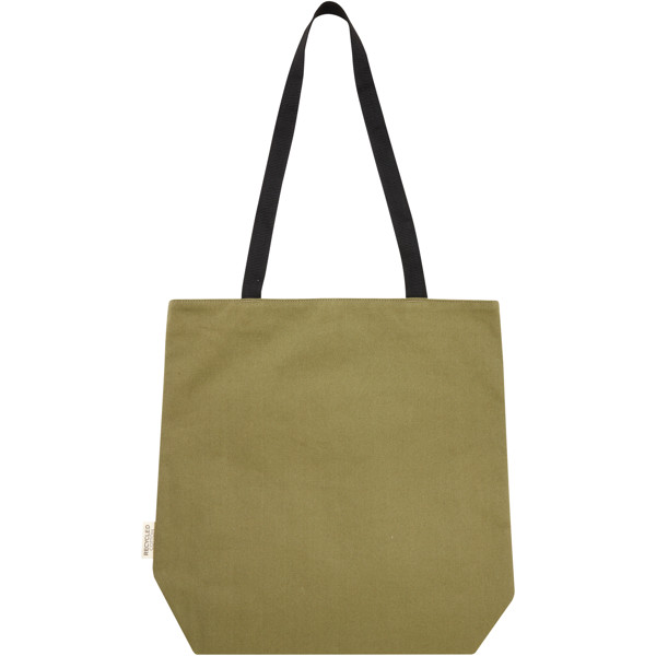Sac shopping Joey de 14 L  en toile recyclée GRS - Olive