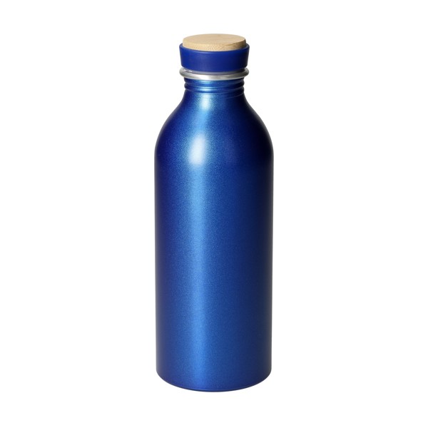 Aluminiumflasche "Breeze", 650 Ml - Schwarz / Natur