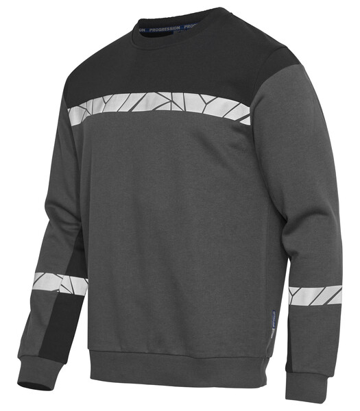 7101 CREWNECK SWEATSHIRT PGL Grey/Black 5XL