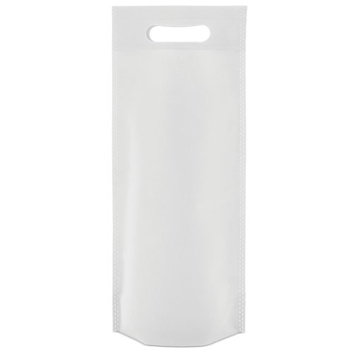 NON WOVEN BAG FOR BOTTLE - White