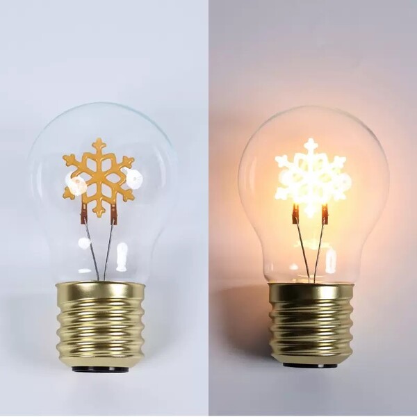 LED decoration in the shape of a light bulb - WHITE