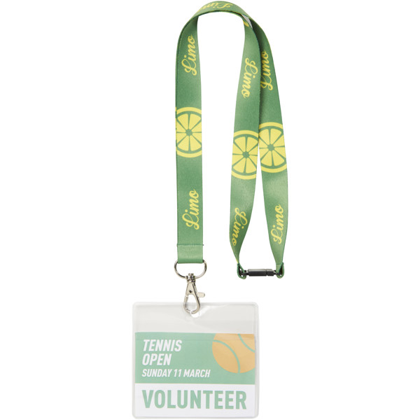 Addie lanyard with safety break - full colour 2-sided sublimation - White / 20mm