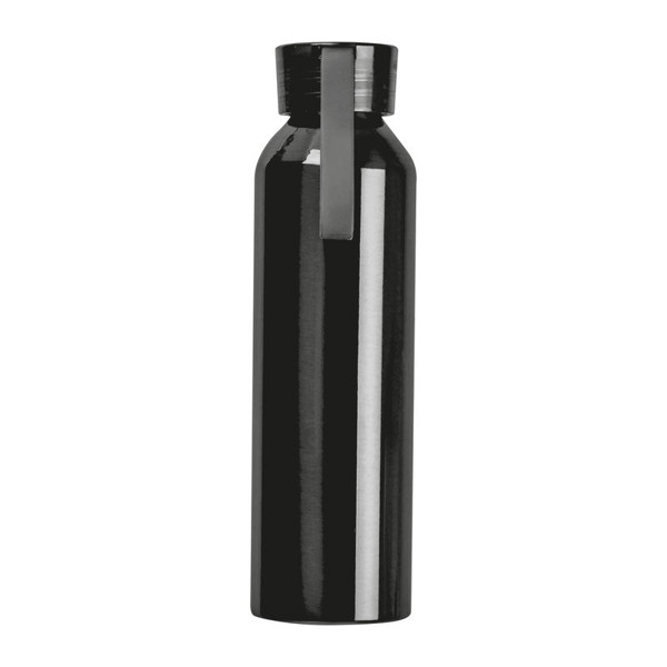 Recyklovaná hliníková fľaša Cork 600 ml - Čierna
