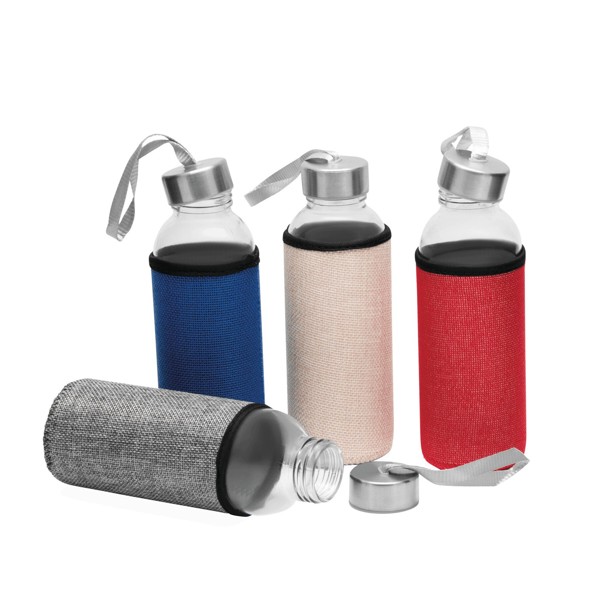 Glas-Trinkflasche Take Juty - Grau