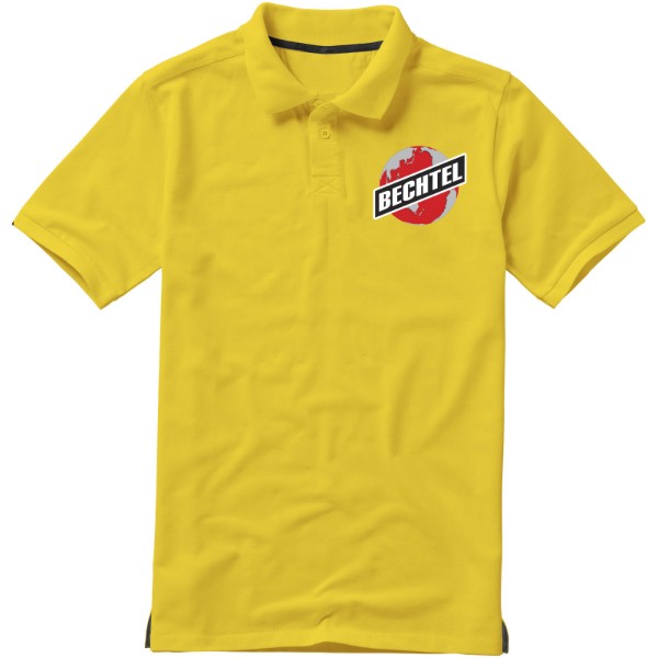 Polo de manga curta para homem de 200 g/m² Calgary - Amarelo / S