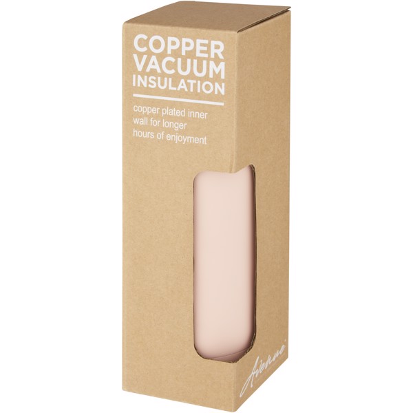 Bouteille isotherme Spring de 500 ml avec isolation sous vide et couche de cuivre - Pale blush pink